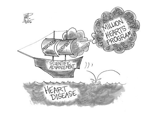 Cartoon image for million hearts blog